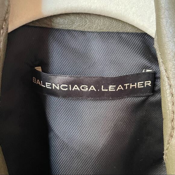 Balenciaga Leather Moto Jacket - Picture 6 of 7